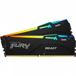 ОЗУ Kingston Fury Beast Black RGB KF556C36BBEAK2-32 DIMM, DDR5, 32 Гб (2 х 16 Гб), 5600 МГц