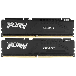 ОЗУ Kingston FURY Beast Black KF560C36BBEK2-16 DIMM, DDR5, 16 Гб (2 х 8 Гб), 6000 МГц