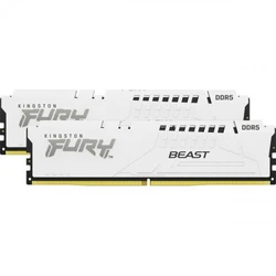 ОЗУ Kingston Fury Beast White RGB KF552C40BWK2-32 DIMM, DDR5, 32 Гб (2 х 16 Гб), 5200 МГц