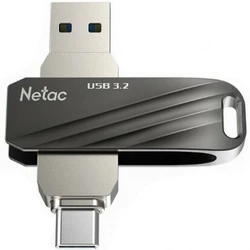USB флешка (Flash) Netac US11 USB3.0+TypeC Dual Flash Drive NT03US11C-256G-32BK 256 ГБ