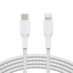 Кабель интерфейсный Belkin BOOST CHARGE™ Lightning to USB-C Cable_Braided CAA004bt2MWH