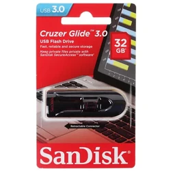 USB флешка (Flash) SanDisk Cruzer Glide SDCZ600-032G-G35 32 ГБ