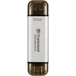 Внешние накопители Transcend ESD310S Silver TS512GESD310S 512 Гб, Интерфейс USB-C