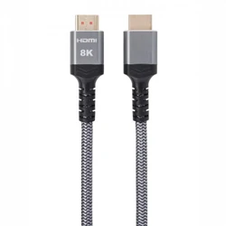 Кабель интерфейсный VCOM Кабель HDMI 19M/M ver. 2.1 8KX60Hz iOpen 1.5m Gray ACG859A-1.5