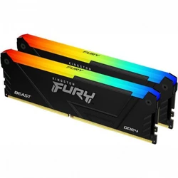 ОЗУ Kingston Fury Beast RGB KF432C16BB2AK2/16 DIMM, DDR4, 16 Гб (2 х 8 Гб), 3200 МГц