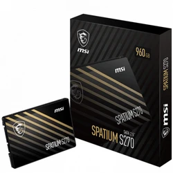 Жесткий диск MSI SPATIUM S270 SPATIUM S270 SATA 2.5" 960GB HDD (классические), 960 ГБ, 2.5 дюйма, SATA