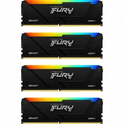 ОЗУ Kingston Fury Beast RGB KF436C17BB2AK4/32 DIMM, DDR4, 32 Гб (4 х 8 Гб), 3600 МГц