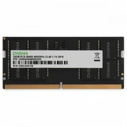 ОЗУ Digma DGMAS54800032D SO-DIMM, DDR5, 32 Гб, 4800 МГц