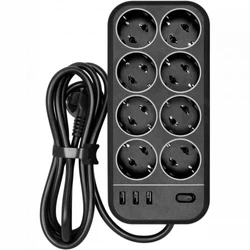Сетевой фильтр Powercom SP-08 USB03AB 3,0 M