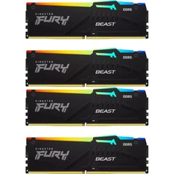 ОЗУ Kingston FURY Beast RGB XMP KF552C40BBAK4-64 DIMM, DDR5, 64 Гб (4 х 16 Гб), 5200 МГц