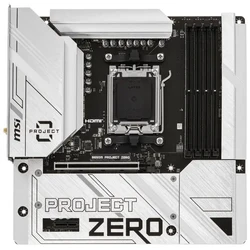 Материнская плата MSI B650M PROJECT ZERO Micro-ATX, AMD AM5