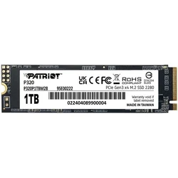 Внутренний накопитель Patriot P320 P320P1TBM28 SSD (твердотельные), 1 ТБ, M.2, PCIe