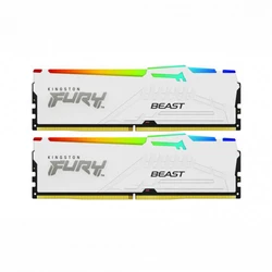 ОЗУ Kingston Fury Beast White RGB KF560C36BWE2AK2-32 DIMM, DDR5, 32 Гб (2 х 16 Гб), 6000 МГц