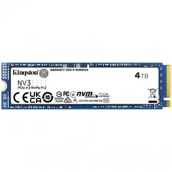 Жесткий диск Kingston NV3 SNV3S/4000G SSD (твердотельные), 4 ТБ, M.2, PCIe
