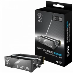 Жесткий диск MSI SPATIUM M580 PCIE 5.0 NVME M.2 2TB FROZR SSD (твердотельные), 2 ТБ, M.2, PCIe