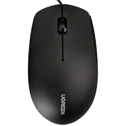 Мышь UGREEN MU007 Portable Wired Mouse Black 90789
