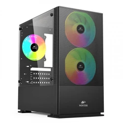 Корпус Wintek Shadow 701-B TG Black SHADOW 701-B TG Mini-Tower