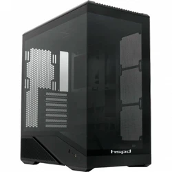 Корпус HSPD F711-TGBK Black Mid-Tower