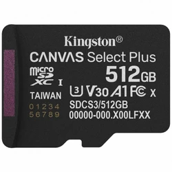 Флеш (Flash) карты Kingston Canvas Select Plus A1 U3 V30 SDCS3/512GBSP 512 ГБ