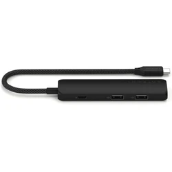 Satechi 4-in-1 USB-C Slim Multiport Adapter 4K Black ST-P4SK