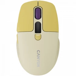 Мышь Canyon MW-26 LCD Silent Dual Mode Wireless Yellow CNS-CMSW26Y