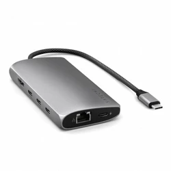 Док-станция Satechi USB-C Multiport Adapter V3 Space Gray (ST-P8KEM)