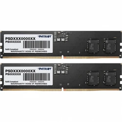 ОЗУ Patriot PSD564G5600K DIMM, DDR5, 64 Гб (2 х 32 Гб), 6000 МГц