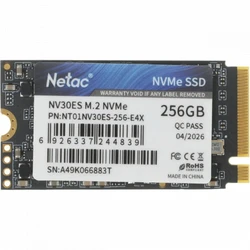Жесткий диск Netac NT01NV30ES-256-E4X SSD (твердотельные), 256 ГБ, M.2, PCIe