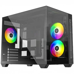 Корпус ID-Cooling VIEW 500 ARGB Black Mini-Tower