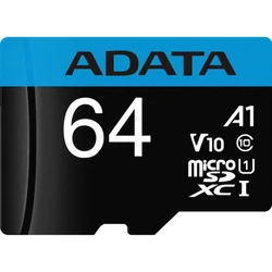 Флеш (Flash) карты ADATA Premier AUSDX64GUICL AUSDX64GUICL10A1-RA1 64 ГБ