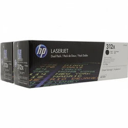 Лазерный картридж HP 312X увеличенной емкости упаковка 2 шт. черный CF380XD