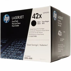Лазерный картридж HP 42X черный двойная упаковка Q5942XD