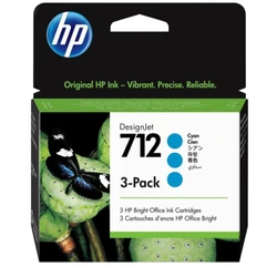 Струйный картридж HP 712 3-Pack 29-ml Cyan 3ED77A