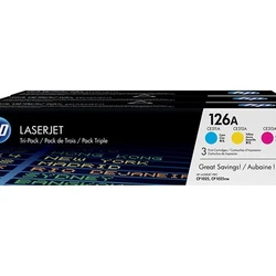 Лазерный картридж HP 126A набор ( желтый, голубой, пурпурный) CF341A