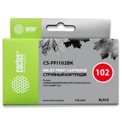 Струйный картридж Cactus CS-PFI102BK черный