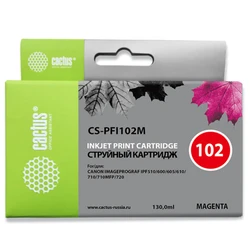 Струйный картридж Cactus CS-PFI102M пурпурный