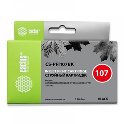 Струйный картридж Cactus CS-PFI107BK черный
