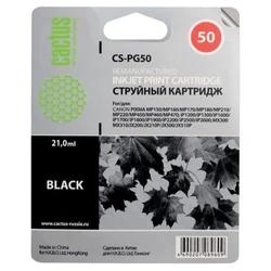 Струйный картридж Cactus CS-PG50 черный