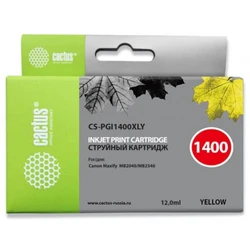 Струйный картридж Cactus CS-PGI1400XLY желтый