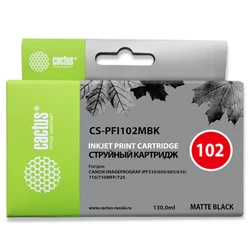 Струйный картридж Cactus CS-PFI102MBK черный матовый