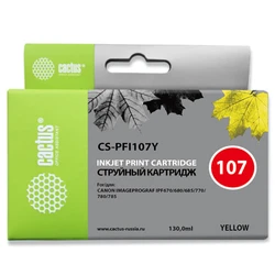 Струйный картридж Cactus CS-PFI107Y желтый