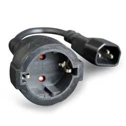 Распределитель питания Cablexpert Удлинительный кабель, 15см, C14 PC-SFC14M-01