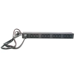 Распределитель питания APC Стоечный БРП, базовый, 1U, 16 А, 208/230 В, розетки: (12) C13 AP9565