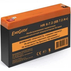 Сменные аккумуляторы АКБ для ИБП ExeGate HR 6-7.2 EX285651RUS (6 В)