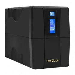Источник бесперебойного питания ExeGate Power Smart ULB-850.LCD.AVR.2SH.RJ.USB EP285478RUS 850 ВА, 480 Вт