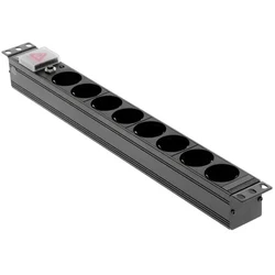 Распределитель питания LANMASTER Блок розеток 19 TWT-PDU19-10A8P
