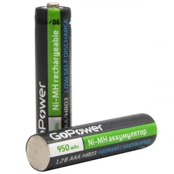 Батарейка GoPower HR03 AAA BL2 NI-MH 950mAh 00-00018321