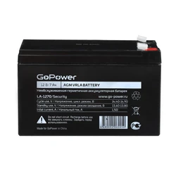 Батарейка GoPower LA-1270/security 12V 7Ah 00-00015323