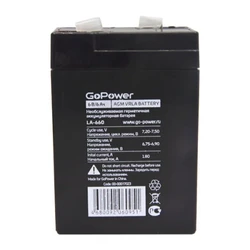 Сменные аккумуляторы АКБ для ИБП GoPower LA-660 00-00017023 (6 В)