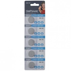 Батарейка GoPower CR1632 BL5 Lithium 3V 00-00023147
